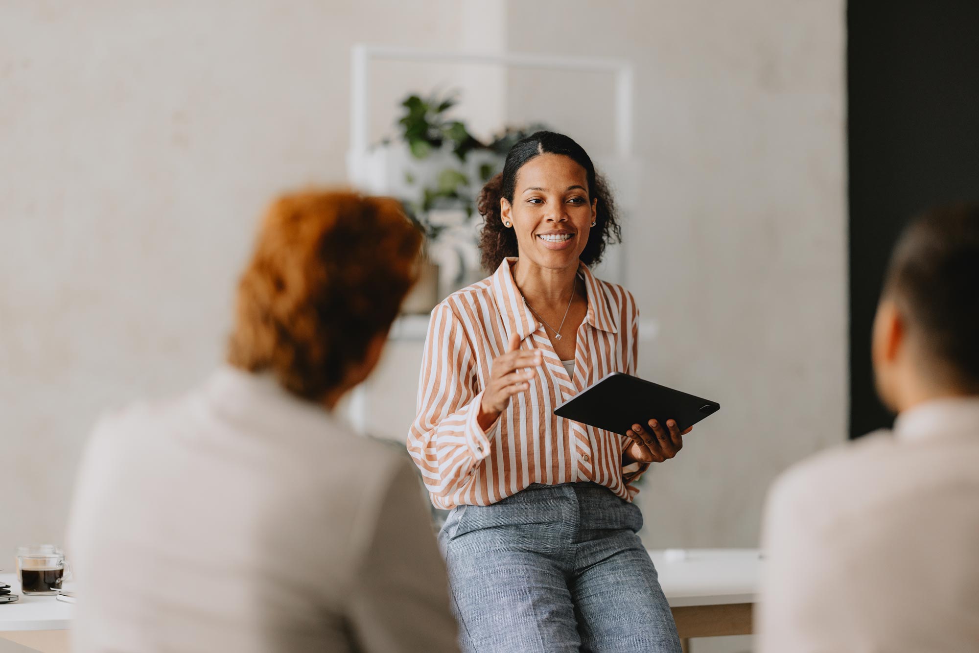 HR-partner i diskussion med företagare
